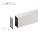 Perfil Colgante de Aluminio Rectangular 2 m