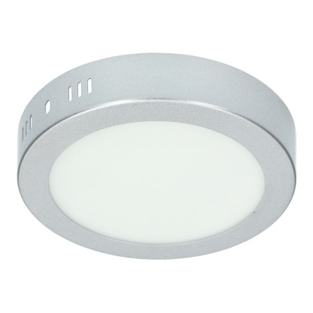 Plafón Led 12W redondo PLATA