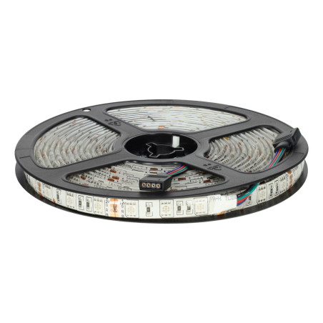 Tira LED 12V RGB Impermeable 14.4W/m 4200lm 10mm Ancho IP65 - Rollo 5 metros