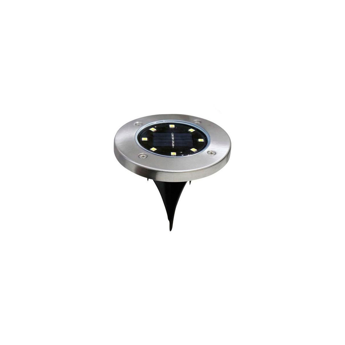 Baliza Solar LED de suelo con pincho 8 LEDs IP44