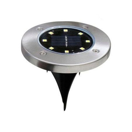 Baliza Solar LED de suelo con pincho 8 LEDs IP44
