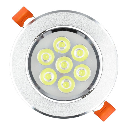Downlight Led 7W plata