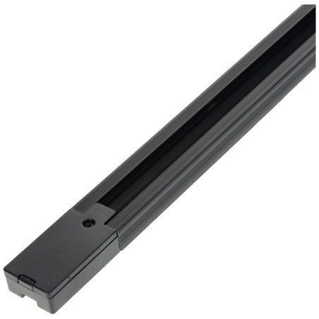 Carril focos led PVC negro...
