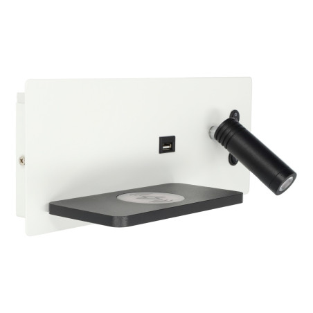 Arandela LED 7+3W USB +...