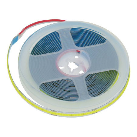 Tira LED 24V COB 12W/m 4200lm 10mm Ancho IP20 - Rollo 5 metros