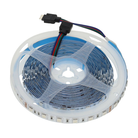 Tira LED 24V RGB 14.4W/m IP20 4200lm 10mm Ancho IP20 - Rollo 5 metros